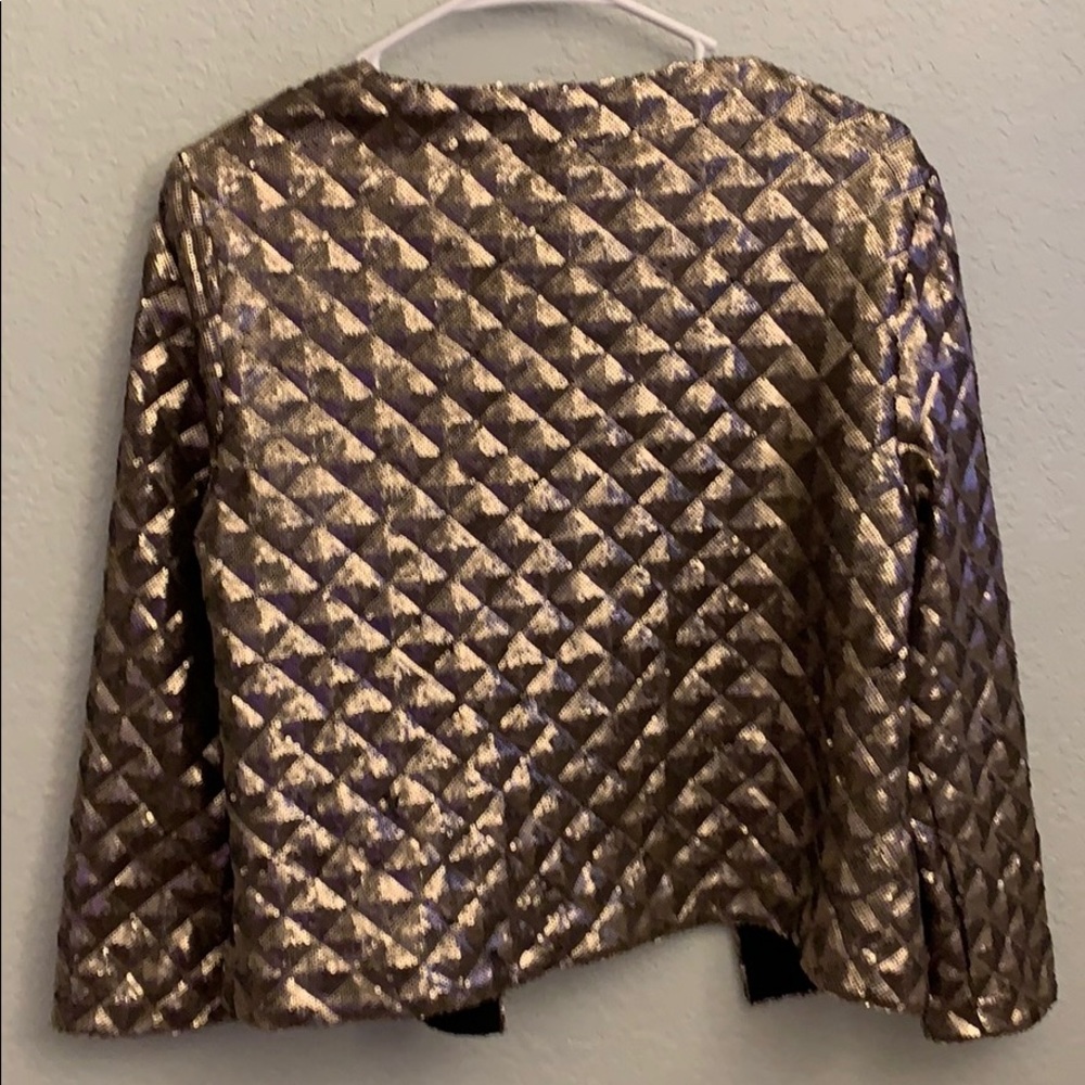 Geo Patterned Sequin Jacket - image 4